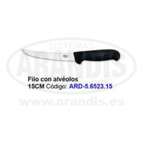 Cuchillo para deshuesar 15cm con alvéolos